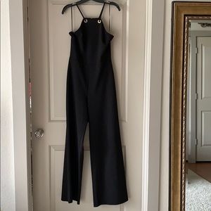 Black wide leg jumpsuit